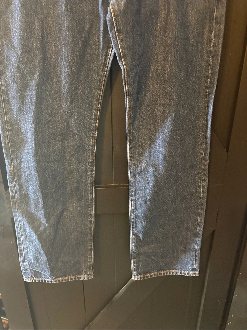 Levi's Men's Straight Jeans in Dark Blue Denim